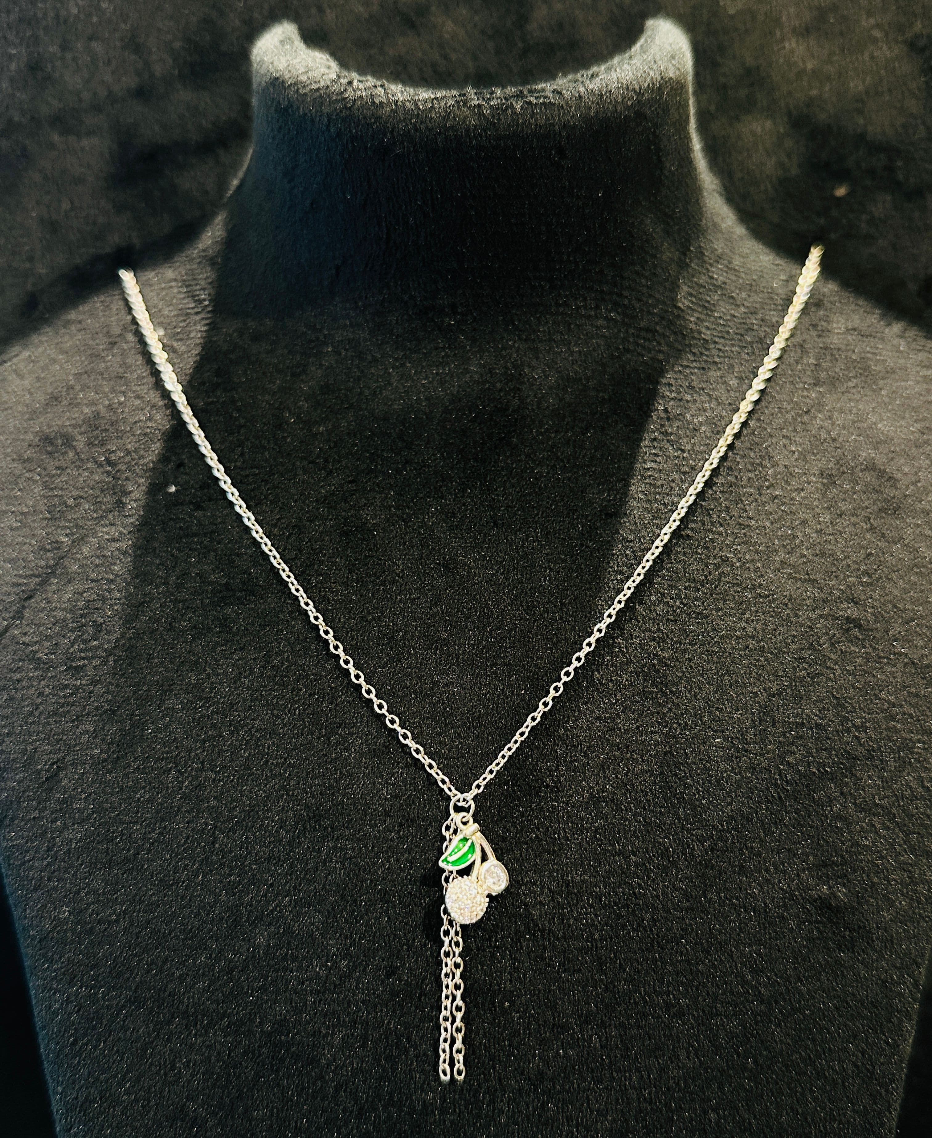 Cherry Drop Necklace